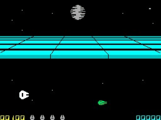 Star Wars Return of the Jedi Death Star Battle screenshot 2 for ZX Spectrum